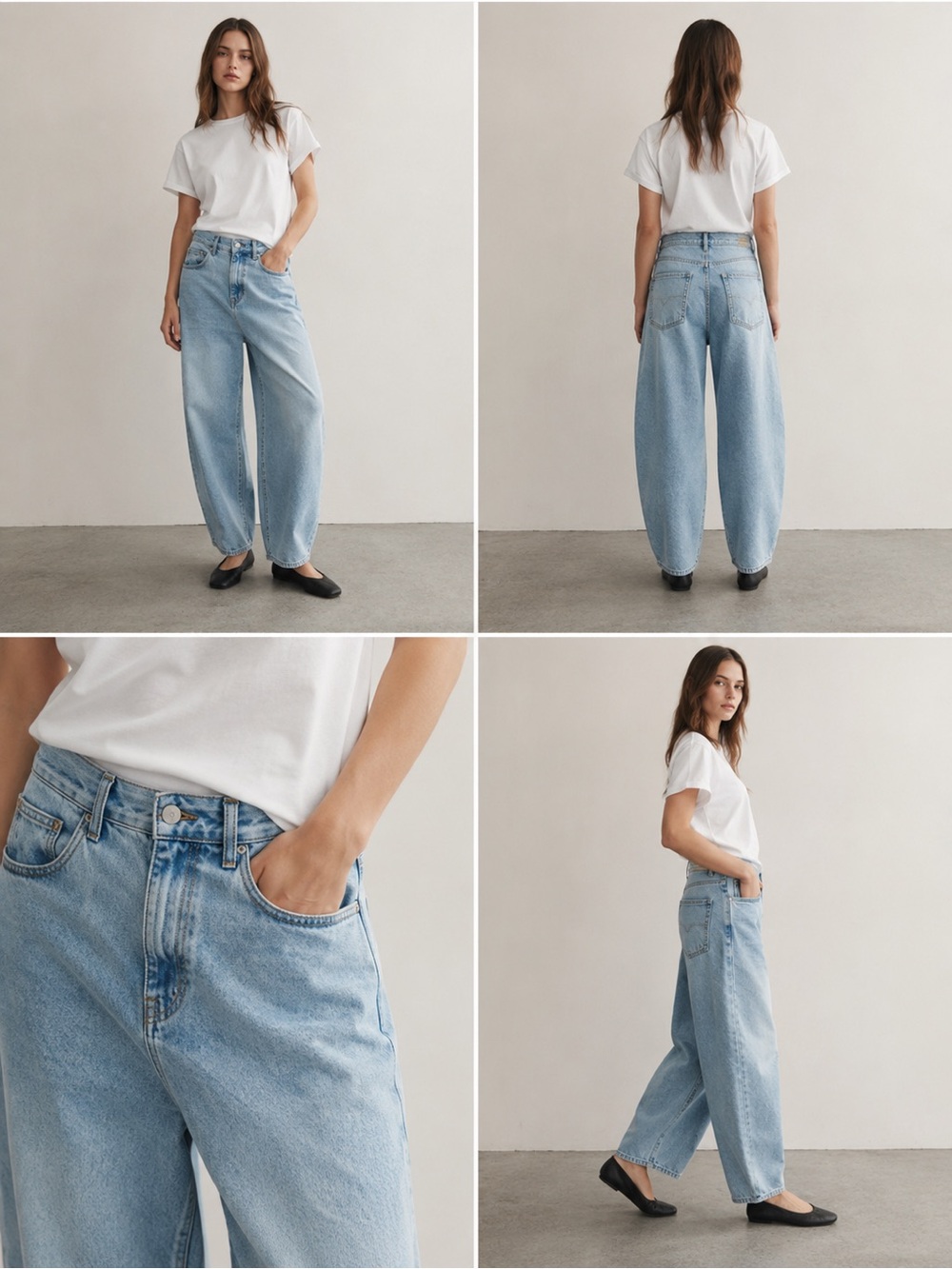 Humility jeans high rise barrel Sz 36